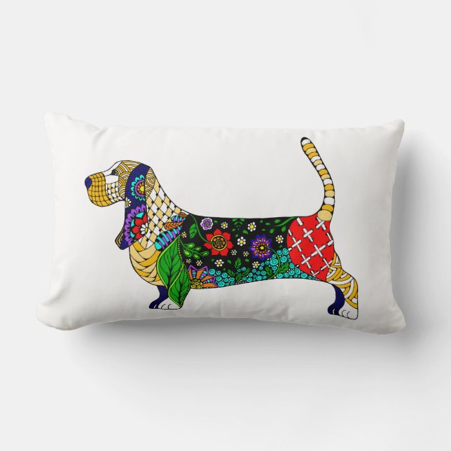 Coussin Basset Hound (Recto)