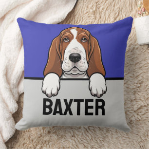 Coussin Basset Hound mignon Amoureux des chiens de chiot p