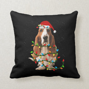 Coussin basset hound noël drôle basset hound dog love