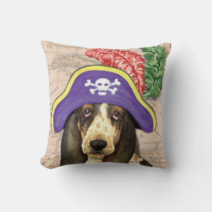 Coussin Basset Hound Pirate