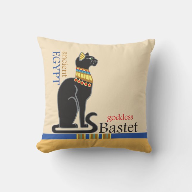 Coussin Bastet ou Bast. Déesse égyptienne (Recto)
