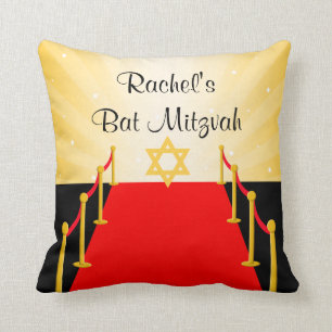 Coussin Bat mitzvah de Hollywood de tapis rouge