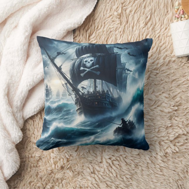 Coussin Bataille de pirates sur les mers tempétueuses à Tw (Couverture)