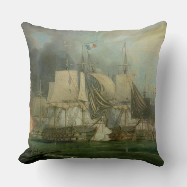 Coussin Bataille de Trafalgar, 1805 (Recto)