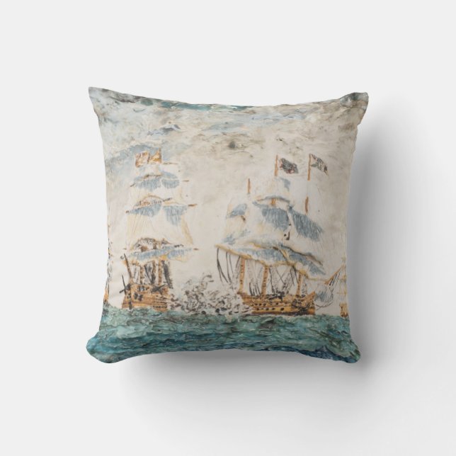 Coussin Bataille de Trafalgar 1805 1998 (Recto)