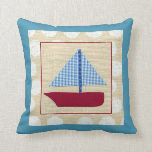 Coussin Bateau à voile pour enfants par Chariklia Zarris