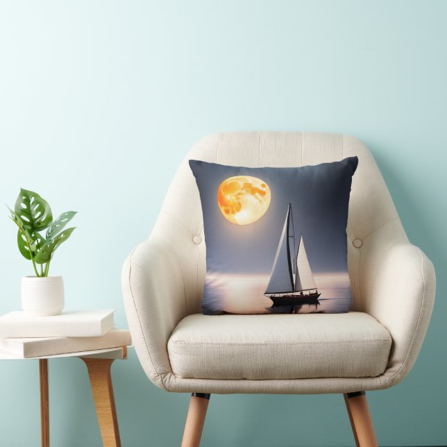 Coussin Bateau À Voilier En Lumière Lune (Chaise)