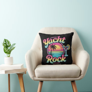 Coussin Bateau de fête Yacht Rock délavé – Sons doux & Coa
