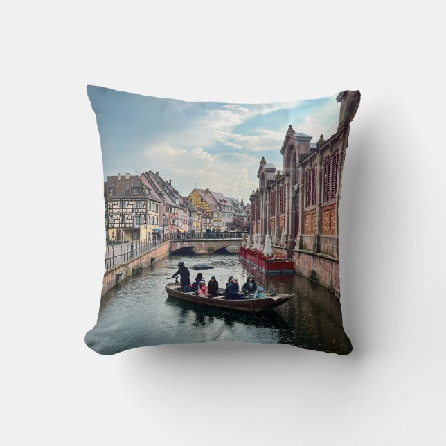 Coussin Bateau de la rivière Little Venice (Recto)