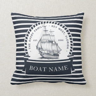 Coussin Bateau moderne Nautique Personnalisé
