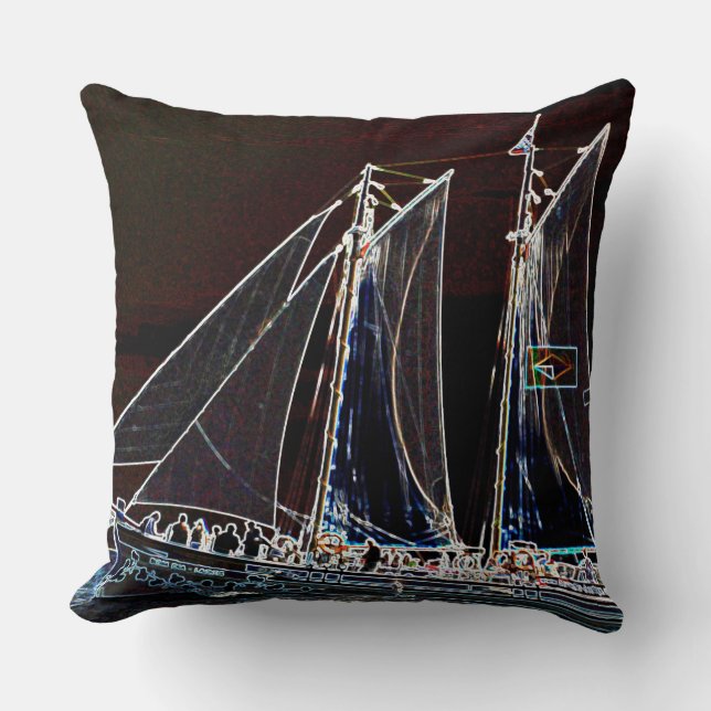 Coussin Bateau sous voile (Recto)