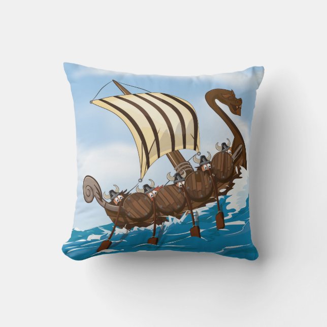 Coussin Bateau Viking (Recto)