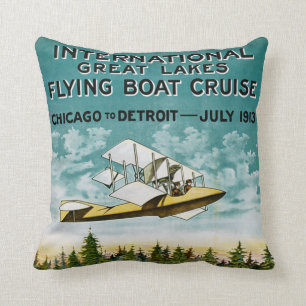Coussin Bateau volant des Grands Lacs