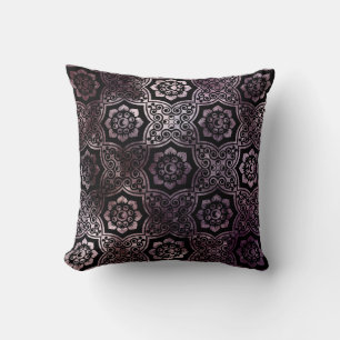 Coussin Batik indien - Violet