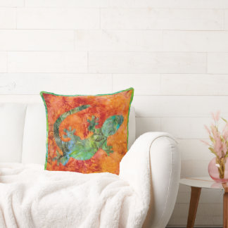 Coussin Batik Lizard