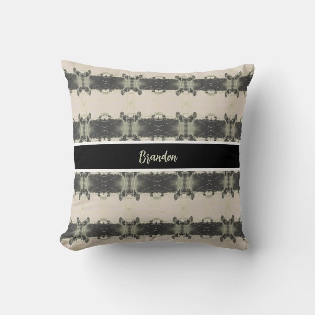 Coussin Bâtiment de rue vintage Algérie Alger (Recto)