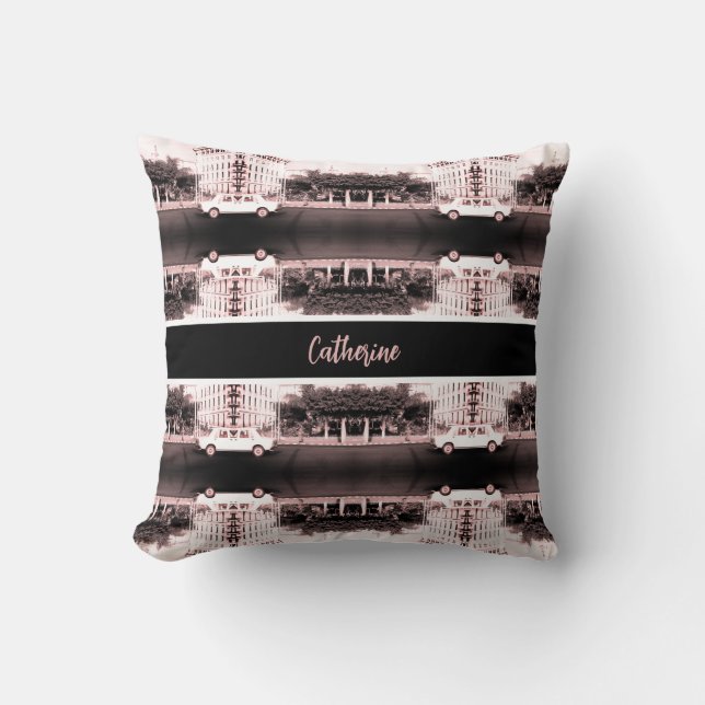 Coussin Bâtiment de voitures anciennes Algérie Alger (Recto)