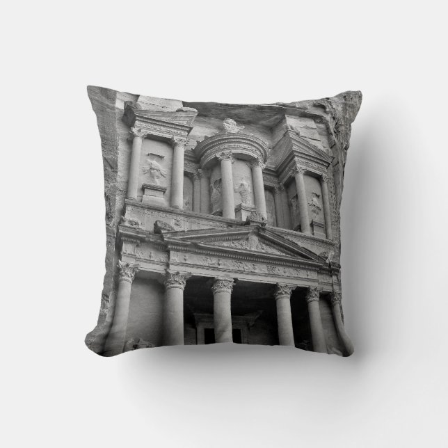 Coussin Bâtiment Petra Treasury (Recto)