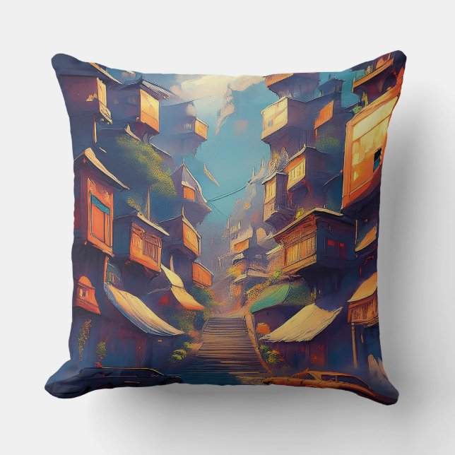 Coussin Bâtiments (Recto)