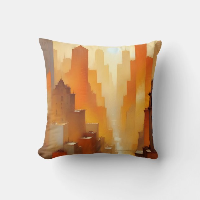 Coussin Bâtiments Abstraits Cityscape Poster Arrière - pla (Recto)