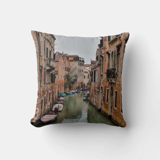 Coussin Bâtiments le long des canaux de Venise (Recto)