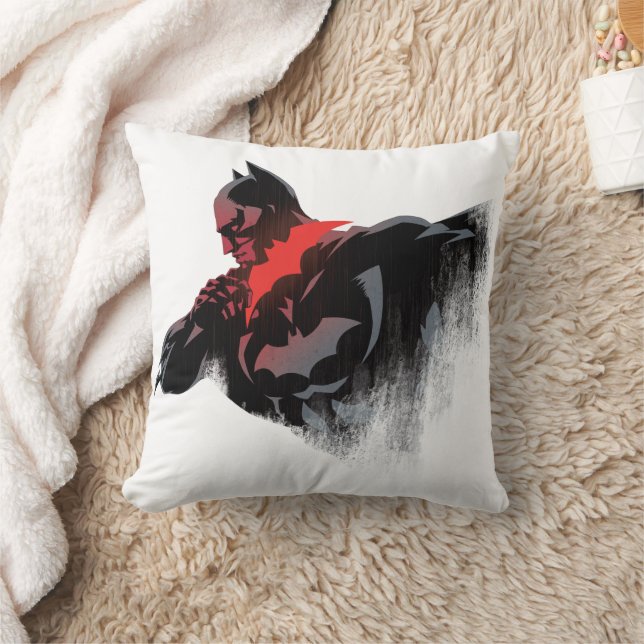 Coussin Batman Batarang cramoisi (Couverture)