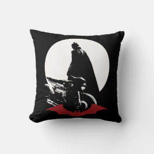 Coussin Batman Motorcycle Silhouette