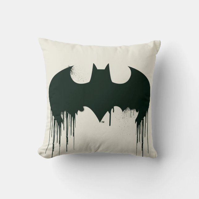 Coussin Batman Symbol | Spraypaint Logo (Recto)