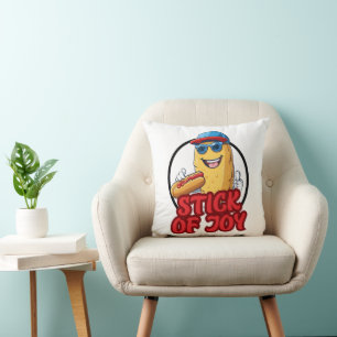 Coussin Bâton de Corndog de joie