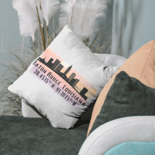 Coussin Baton Rouge LA City Skyline