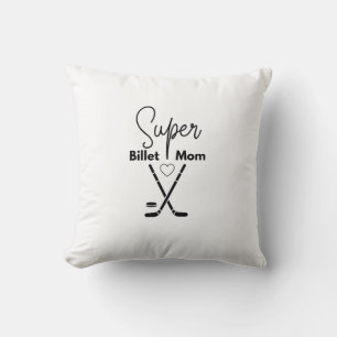 Coussin Bâtons de hockey Super Billet Maman