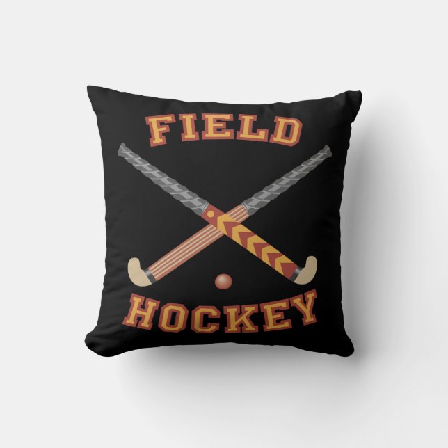 Coussin Bâtons de hockey sur gazon Lancer l'oreiller (Recto)