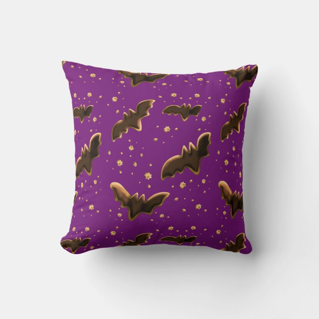 Coussin Bats et miettes à biscuits (Recto)