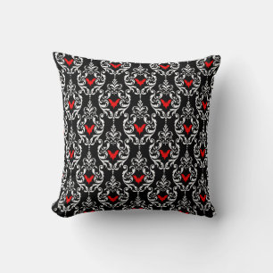 Coussin Bats rouges