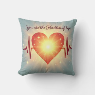 Coussin Battement de coeur de l'espoir