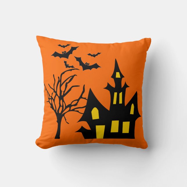 Coussin Battes d'arbre hantées par Lit éffrayant de (Recto)