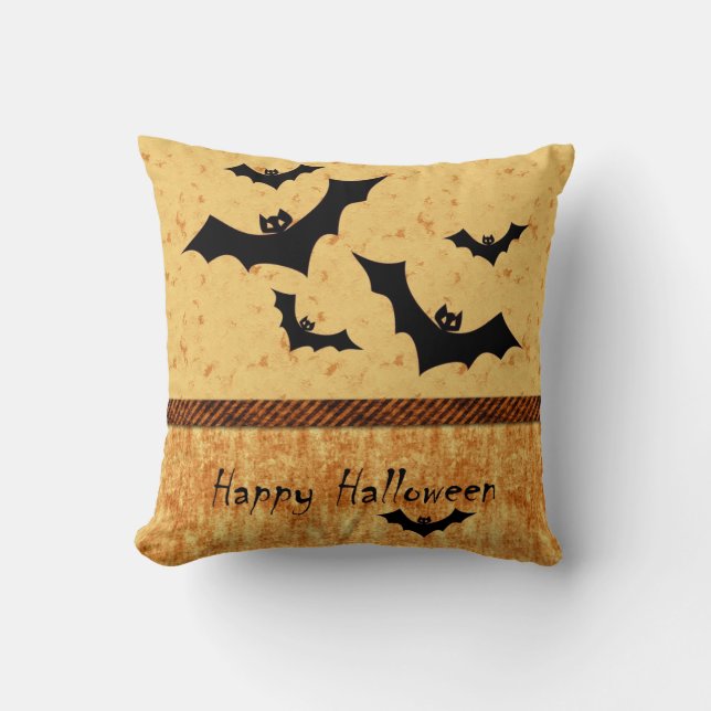 Coussin Battes de Halloween (Recto)