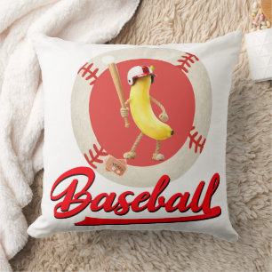 Coussin Batteur de Banane Drôle Graphique personnalisé Bas