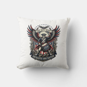 Coussin Batteur Patriotique De Musique De Liberté Rock Mét
