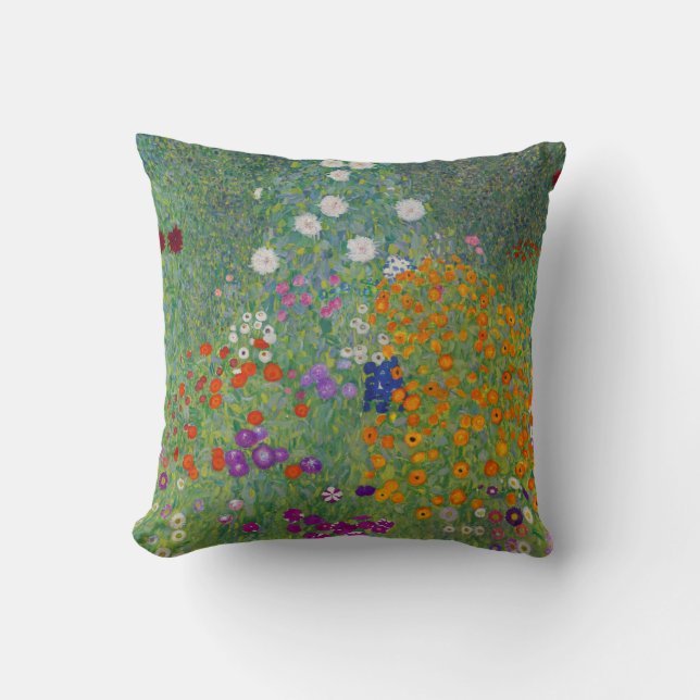 Coussin Bauerngarten, Peinture à l'huile, Gustav Klimt (Recto)