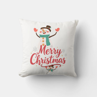 Coussin Baume à lèvres Joyeux Noël Bonhomme de neige festi