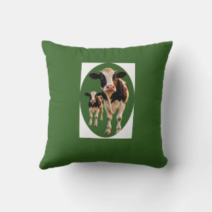 Coussin Bavoir vache perplexe