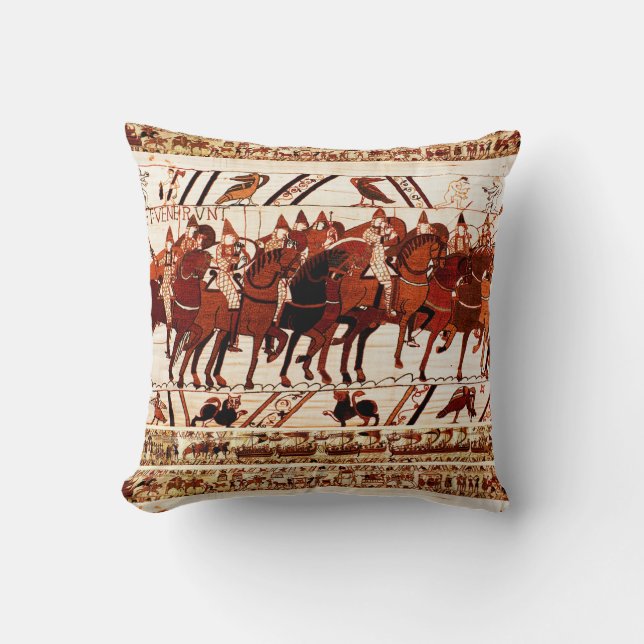COUSSIN BAYEUX TAPESTRIE ARMÉE NORMALE, CHEVALIERS (Recto)