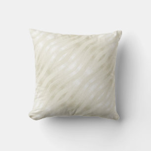 Coussin Bbeige et blanc clair noble texturé