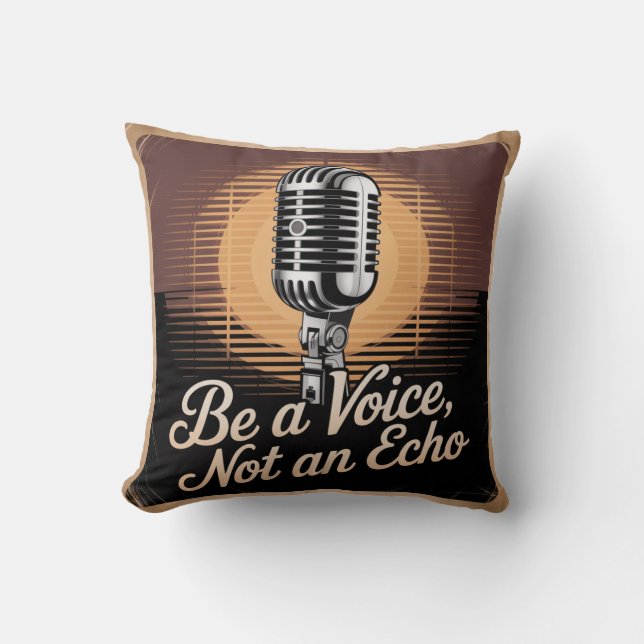 Coussin Be A Voice, Not An Echo (Recto)