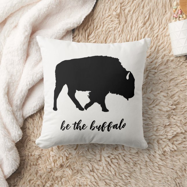 Coussin Be the Buffalo Silhouette (Couverture)