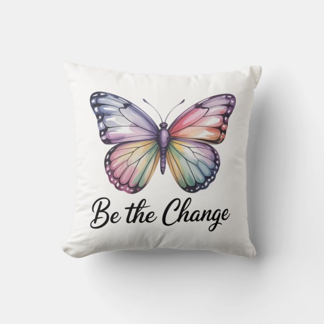 Coussin Be the Change  (Recto)