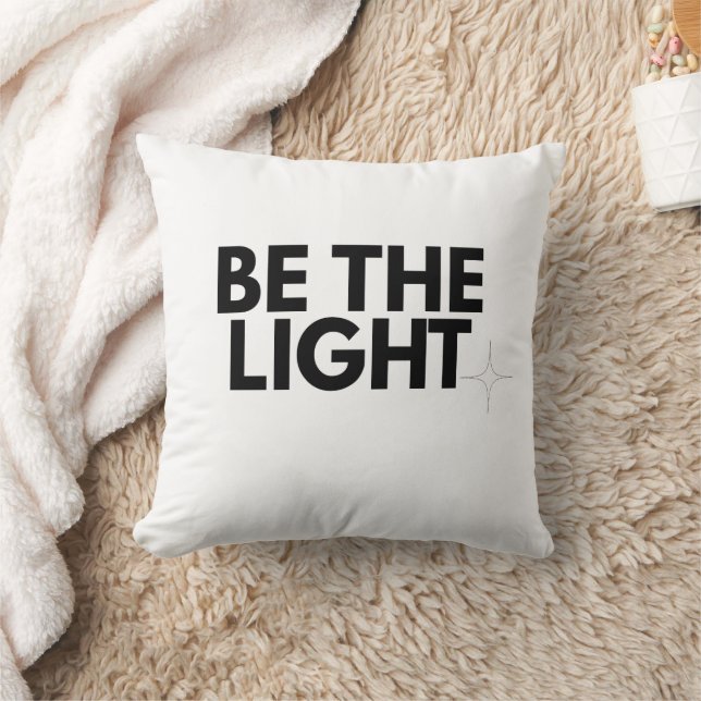 Coussin Be the Light - Matthew 5:14 Christian Aesthetic Sh (Couverture)