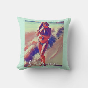 Coussin Beach Girl Thunder_Cove