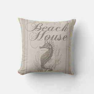 Coussin Beach House Seahorse Seashore